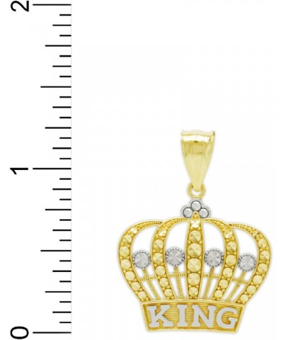 Charm America - Gold King's Crown Charm - 10 Karat Solid Gold $52.95 Pendants