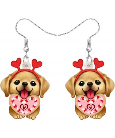 Cute Acrylic Dog Earrings Labrador Retriever Dangling Jewelry for Women Teens Girls Dog Lovers Gifts Labrador A $6.62 Earrings