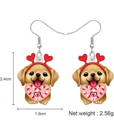 Cute Acrylic Dog Earrings Labrador Retriever Dangling Jewelry for Women Teens Girls Dog Lovers Gifts Labrador A $6.62 Earrings