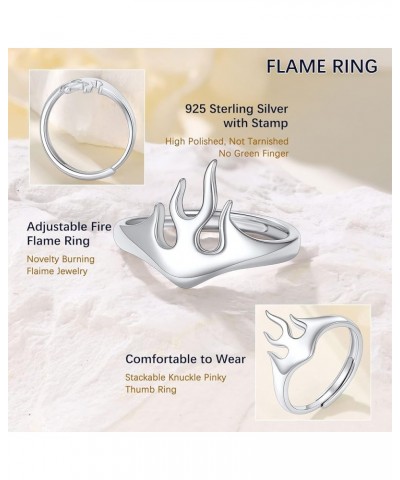 925 Sterling Silver Wave Ring/Sideways Cross/Teardrop/Heart Shaped/Sunflower Adjustable Open Ring (with Gift Box) f. fireflam...