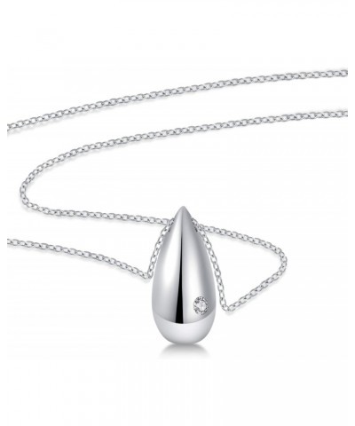 925 Sterling Silver Cremation Jewelry for Ashes Teardrop Keepsake Urn Pendant Necklace Memorial Jewelry for Women Gift $24.35...