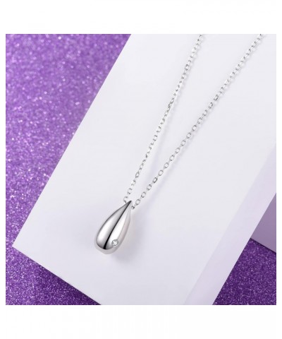 925 Sterling Silver Cremation Jewelry for Ashes Teardrop Keepsake Urn Pendant Necklace Memorial Jewelry for Women Gift $24.35...