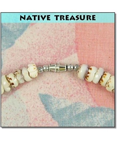 Unisex Adult Genuine Puka Shell Necklace From the Philippines, Spotted Conus Puka Shells and Brown Coconut Beads 18 Inches $1...