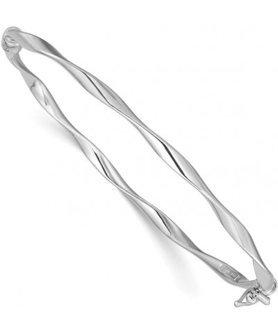 Sterling Silver Twisted Hinged Bangle Bracelet $37.08 Bracelets