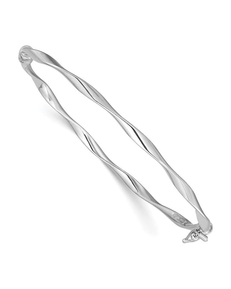 Sterling Silver Twisted Hinged Bangle Bracelet $37.08 Bracelets