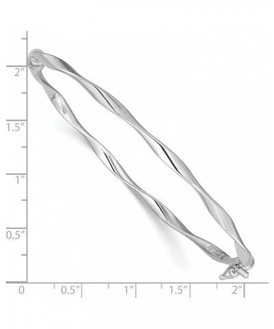 Sterling Silver Twisted Hinged Bangle Bracelet $37.08 Bracelets