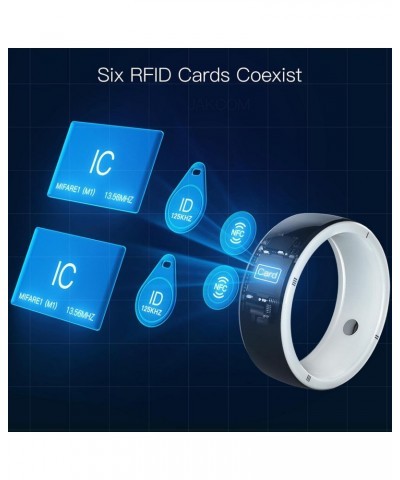 R5 Smart Ring Newest Intelligent Wearable RFID Device Build-in 6 RFID Cards & 128GB Wireless Disk Sharing & 2 Health Stones &...