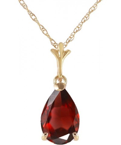 14k Yellow, White, Rose Gold Pear-shaped Garnet Drop Pendant Necklace Yellow Gold 18.0 Inches $84.16 Necklaces