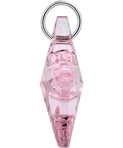 Star Shape Austrian Crystal 925 Sterling Silver Charm Pendant for Women Pink $13.25 Pendants