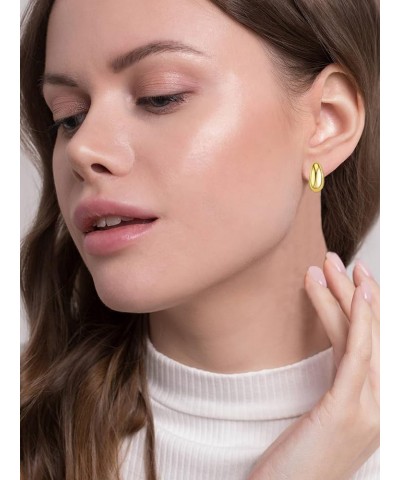 Chunky Hoop Earrings for Women Thick Lightweight Hollow Earrings Gold Chunky Earrings Jewelry for Teen Girls… EAR1 $5.82 Earr...