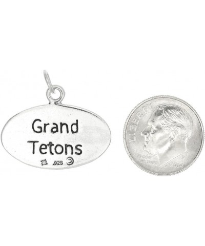 Sterling Silver Oxidized Wyoming Grand Teton National Park Charm $15.93 Bracelets