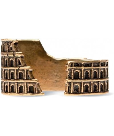 Roman Colosseum Ring - Antiqued Gold Plated- Adjustable $9.88 Rings