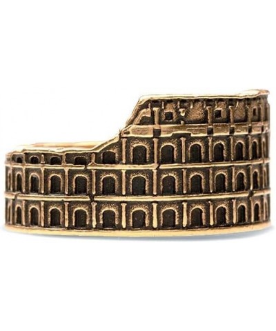 Roman Colosseum Ring - Antiqued Gold Plated- Adjustable $9.88 Rings