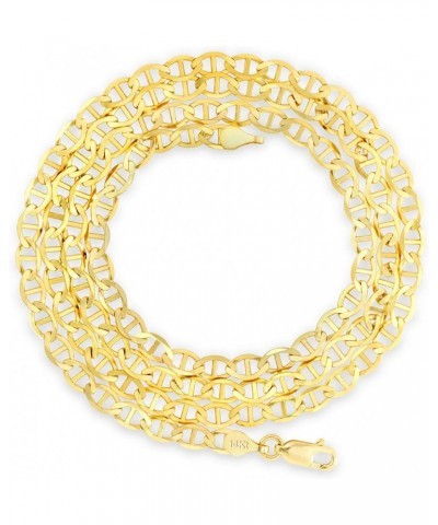 14k Yellow Gold Solid 5mm Anchor Mariner Link Chain Bracelet, Mens Womens Jewelry 7" 7.5" 8" 8.5" 9 Yellow 8 $143.31 Bracelets