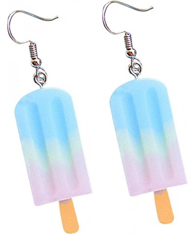 Creative Acrylic Simulation Popsicle Dangle Drop Earrings, Ice Cream Drop Earrings, Mini Food Earrings for Women Girls Chic J...