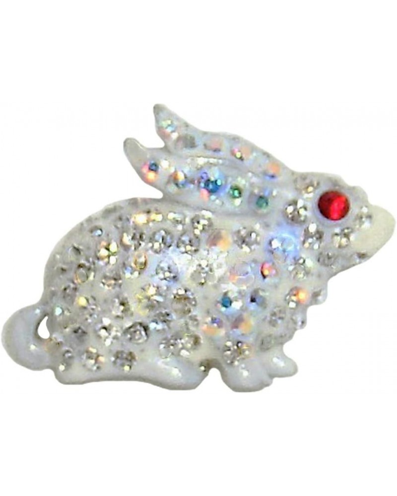 Rabbit Brooch, 20K Gold plated and Crystals (8978/WT) $14.49 Brooches & Pins