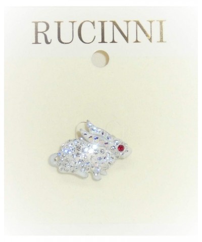 Rabbit Brooch, 20K Gold plated and Crystals (8978/WT) $14.49 Brooches & Pins