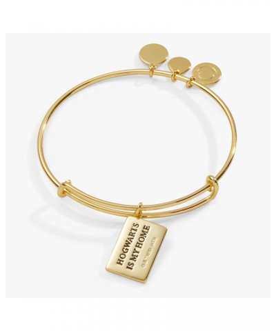 Harry Potter, Acceptance Letter Expandable Charm Bangle Bracelet, Shiny Gold Finish, Gold, 2 to 3.5 in, Brass $14.23 Bracelets