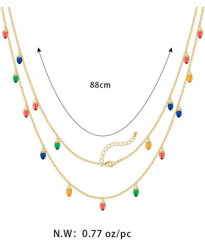 Christmas Necklaces For Women Long Christmas Tree And Lights Charm Strand Necklaces… Long Christams Lights Necklace $10.25 Ne...