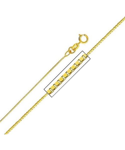 14k Yellow Gold Dolphin Pendant with 0.65mm Box Link Chain Necklace 22.0 Inches $64.35 Necklaces