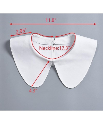 Fake Collars Dickey Collar Detachable Collars Simplicity Collar for Women Girls White $6.75 Necklaces