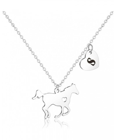 Horse Gifts for Girls Horse Necklace for Girls Dainty Horse Pendant Horse Gifts for Girls Women Horse Lovers Kids Jewelry Hea...