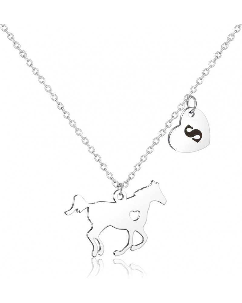 Horse Gifts for Girls Horse Necklace for Girls Dainty Horse Pendant Horse Gifts for Girls Women Horse Lovers Kids Jewelry Hea...