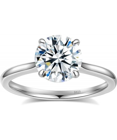 Moissanite Engagement Rings for Women,Women's Solitaire Engagement Moissanite Promise Rings 925 Sterling Silver with 18K Gold...