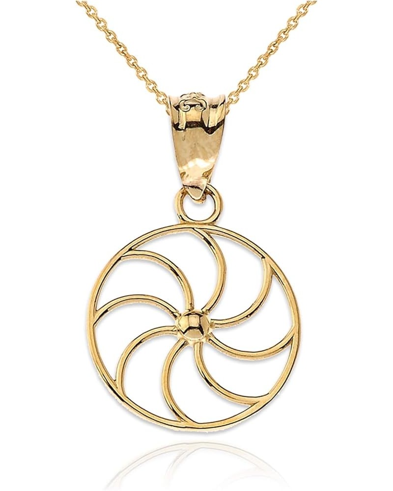 14K Yellow Gold Armenian Eternity Openwork Charm Necklace 22.0 Inches $58.31 Necklaces