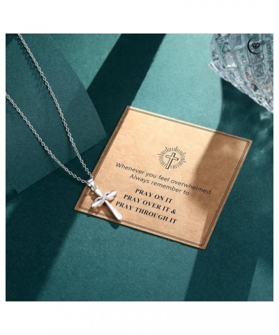 Cross Necklace for Women Christian Faith Religious Gifts Whenever you feel overwhelmed... $13.19 Necklaces