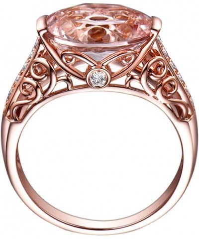 Rings Gift, Clearance Gemstone Ring Rose Gold Rings for Women Luxury Copper Gemstone Ring Jewelry Wedding Rose Gold $3.91 Rings