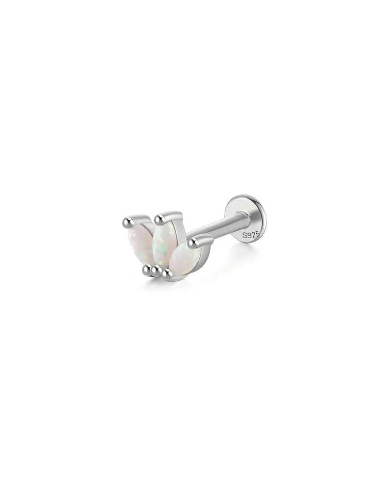 1PC 925 Sterling Silver Piercing Earring for Women Exquisite Crown Ear Studs Cartilage Earring Body Jewelry Gift SV1 1pc $7.9...