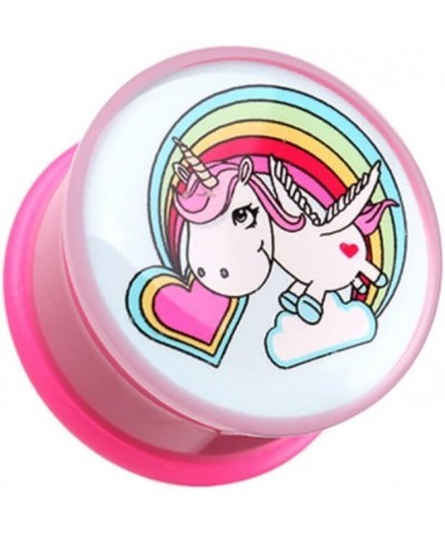 Rainbow Unicorn Single Flared WildKlass Ear Gauge Plug (Sold as Pairs) 5/8" (16mm) $9.03 Body Jewelry