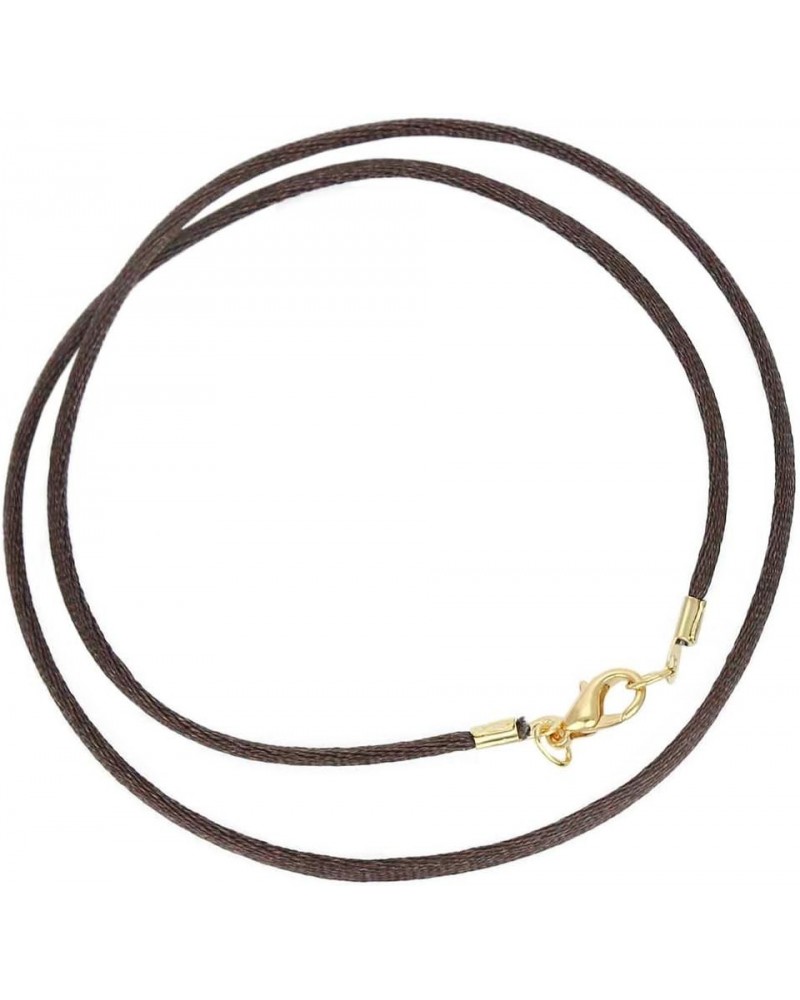 GlassOfVenice Silk Cord - Chocolate Brown 20.0 Inches gold $10.14 Necklaces