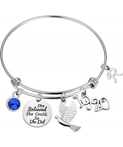 Dove Initial Letter Bracelet She Believed She Could So She Did Jewelry She Believed Dove 1920 br R $8.93 Bracelets