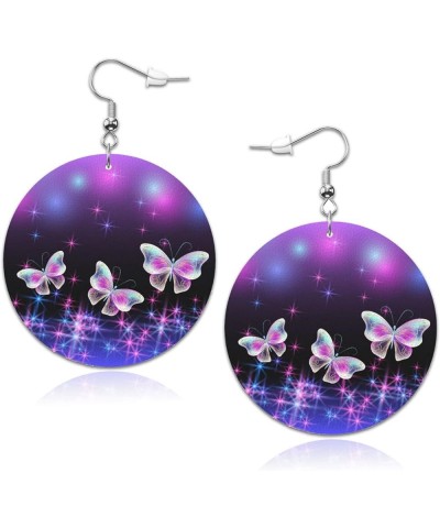 Astrology Galaxy Drop Dangle Leather Earrings Lightweight Faux Leather Dangle Earrings for Women Girls Bridal Jewelry Accesso...