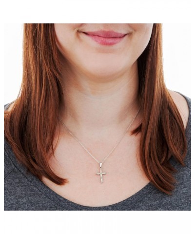 Passion Cross Pendant Necklace, Sterling Silver, 12k Green and Rose Gold Black Hills Gold Motif, 18 $39.85 Necklaces