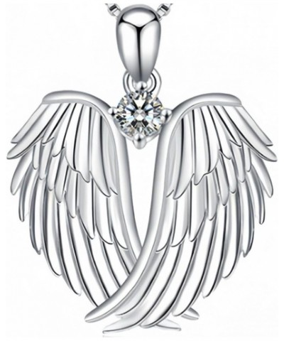 Angel Wings Necklace Christmas Gifts for Girls Guardian Necklaces for Women Jewelry G-0662 White $8.64 Necklaces