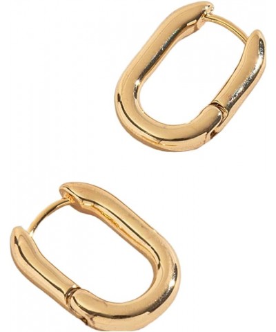 Howard's Medium Link Huggie Hoop Earrings for Women Gold $10.12 Earrings