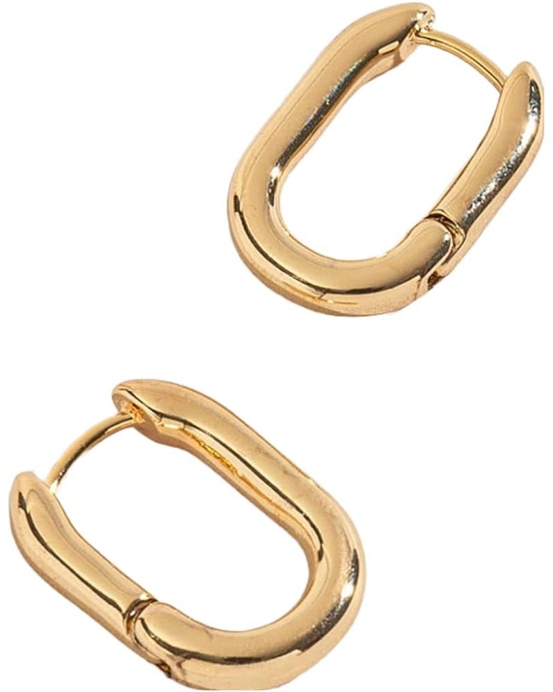 Howard's Medium Link Huggie Hoop Earrings for Women Gold $10.12 Earrings