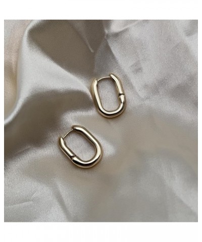 Howard's Medium Link Huggie Hoop Earrings for Women Gold $10.12 Earrings