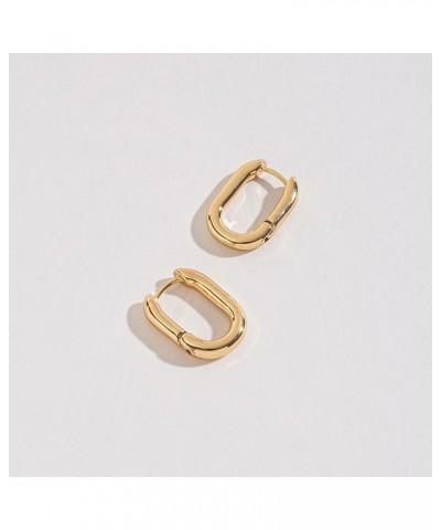 Howard's Medium Link Huggie Hoop Earrings for Women Gold $10.12 Earrings