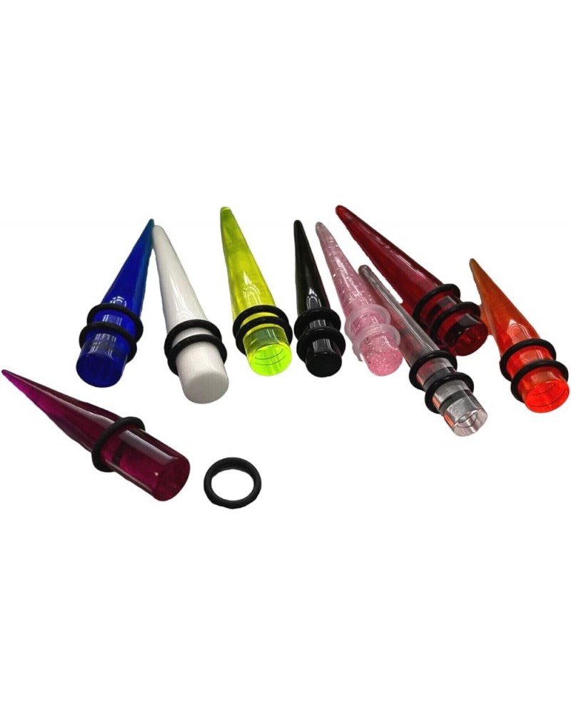 PAIR of Acrylic Expansion Tapers Ear Expander Plugs Gauges 14g thru 1" available! Black - 6g (4mm) $10.41 Body Jewelry