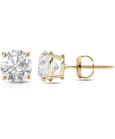 Round Diamond stud (IGI Certified 0.70 ct & up) Plus Quality ScrewBack 14K from 0.04ct - 2.00ct Yellow Gold 0.2 carats $30.73...