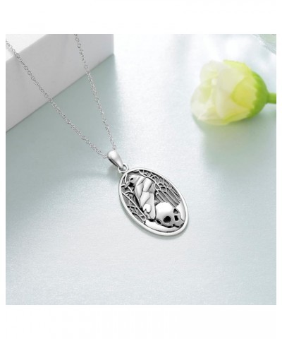 Wolf/Wolf and Girls/Raven/Highland Cow Necklace 925 Sterling Silver Necklace for Women Girls Raven Necklace $14.24 Necklaces