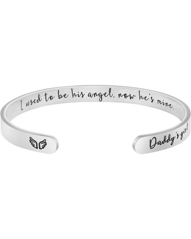 Memorial Gifts for Loss of Mom Dad In Memory of Jewelry Sympathy Bracelet Bereavement Cuff Secret Message Engraved Grief Gift...