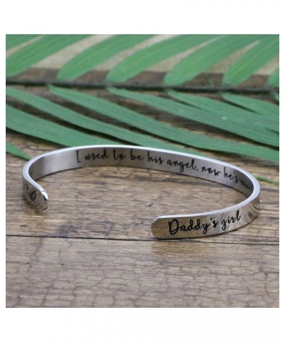 Memorial Gifts for Loss of Mom Dad In Memory of Jewelry Sympathy Bracelet Bereavement Cuff Secret Message Engraved Grief Gift...