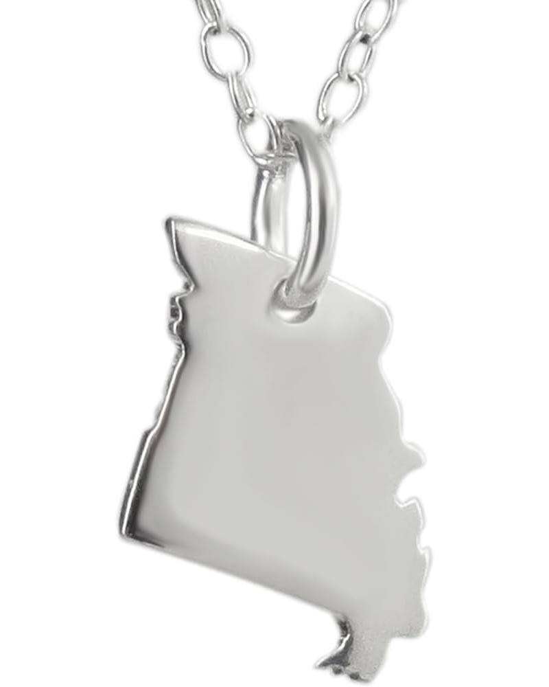 925 Sterling Silver US States Pendant Necklaces MISSOURI $9.89 Necklaces