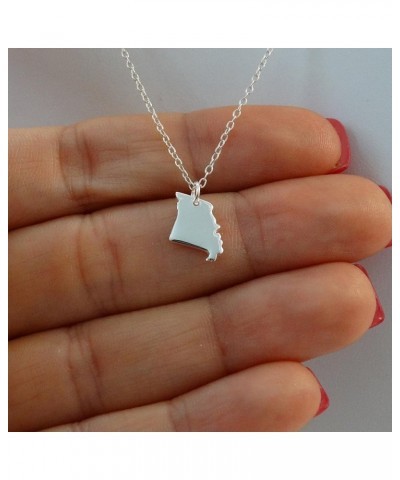 925 Sterling Silver US States Pendant Necklaces MISSOURI $9.89 Necklaces