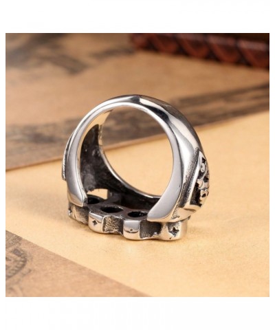 Silver Biker Ring 316L Stainless Steel Boxing Gloves Hand Buckle Soft Gothic Sz 7-14 $7.50 Rings